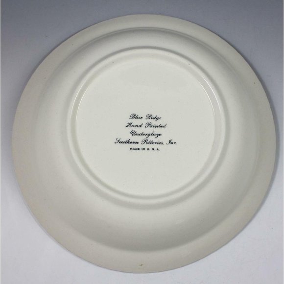 Blue Ridge Southern Potteries Handpainted Red Apple 9" Serving Bowl Beaded Edge - Picture 2 of 9